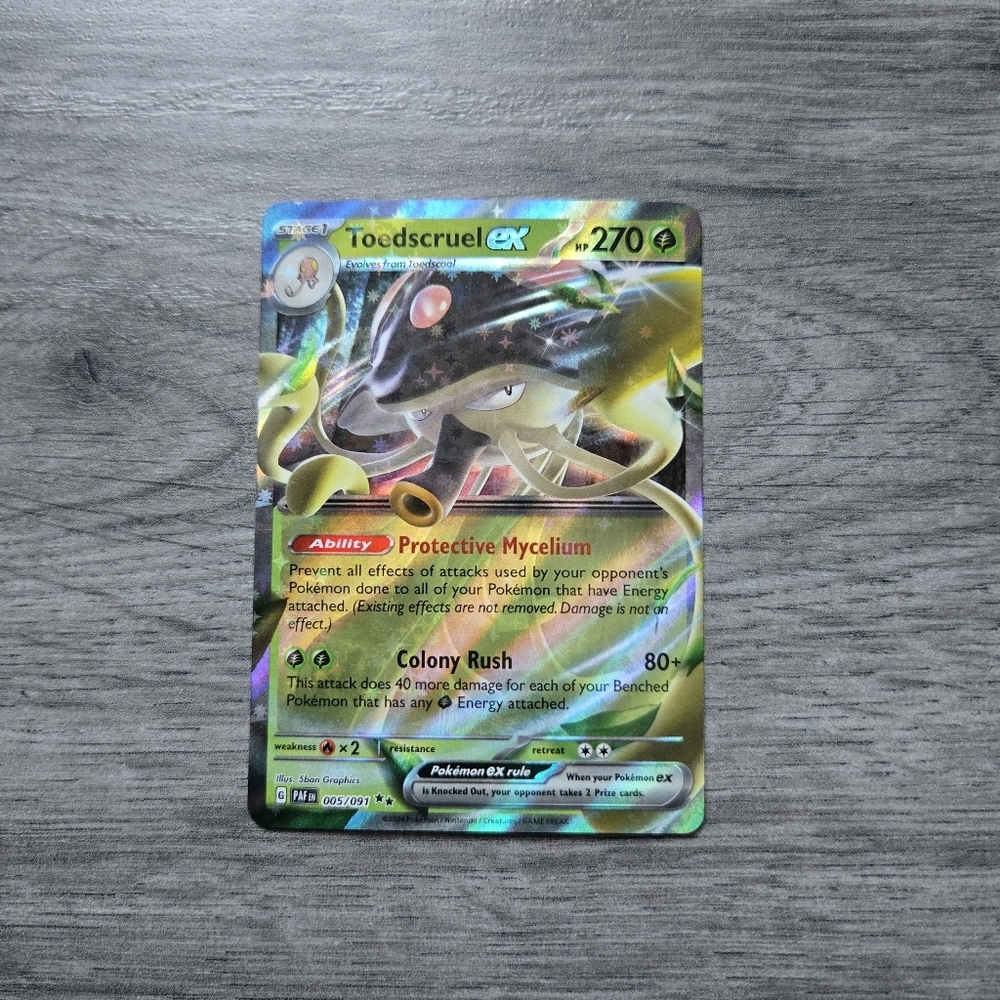 Toedscruel ex #5 Pokemon Paldean Fates Holo Card